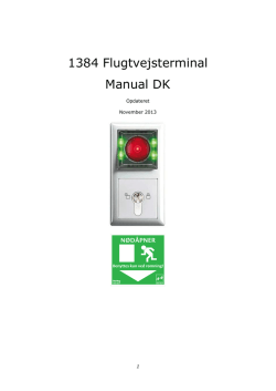 1384 Flugtvejsterminal Manual DK - Ruko e-shop