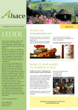 Nyhedsbrev om vinene fra Alsace