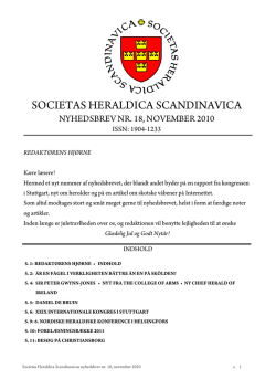 SOCIETAS HERALDICA SCANDINAVICA