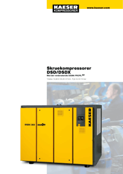 DSD/DSDX 75–160 kW - Kaeser Kompressoren