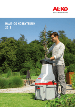 Have- og Hobbyteknik 2013 - AL-KO
