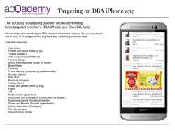 Targeting on DBA iPhone app