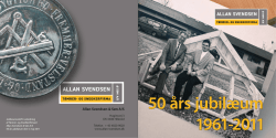 Jubilæumsbrochure - Allan Svendsen & Søn