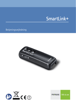 Betjeningsvejledning SmartLink+