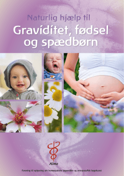 Naturlig hjælp til graviditet, fødsel og spædbørn