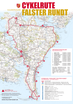 Her står du www.falster-rundt.dK sYmboler CYKelKort falster rundt