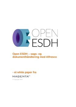 Open ESDH – sags- og dokumenthåndtering med