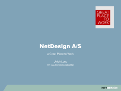 Præsentation af NetDesign A/S