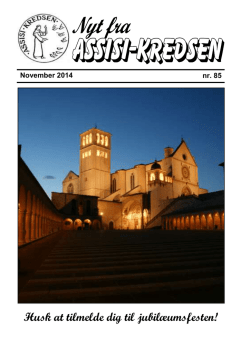 Nr 85 - november 2014 - Assisi