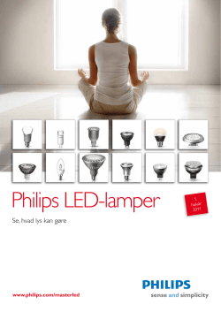 Philips LED-lamper - AJ Lyskilder & Belysning