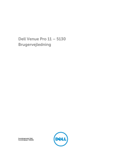Dell Venue Pro 11 – 5130 Brugervejledning