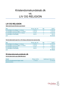 Kristendomskundskab.dk vs. LIV OG RELIGION