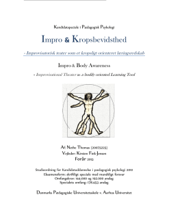 Impro & Kropsbevidsthed