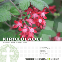 KIRKEBLADET - noerrenissumkirke.dk