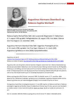 Augustinus Hermann Steenbuch og Rebecca - kielland