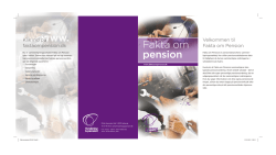 Fakta om pension - Forsikring & Pension