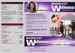 Marielyst Wellness folder.indd - Velkommen til Marielyst Wellness