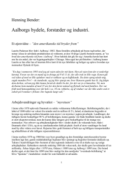 Aalborgs bydele, forstæder og industri.