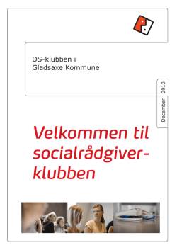 klubben - Tillidsvalgte - Dansk Socialrådgiverforening