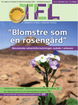 Blomstre som en rosengård” - Selskab for Bibelsk Arkæologi