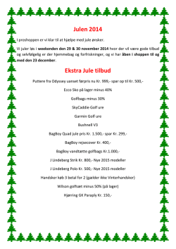 Julen 2014 Ekstra Jule tilbud