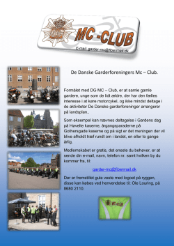 De Danske Garderforeningers Mc – Club.