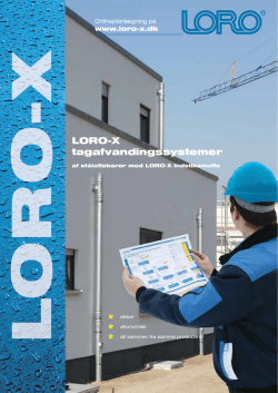 LORO-X tagafvandingssystemer