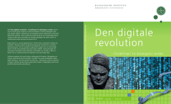 Den digitale revolution - Datalogisk Institut – Københavns Universitet