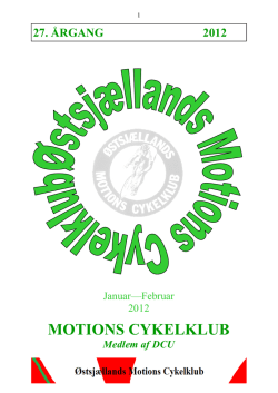 Nytårstur d. 8. januar 2012 - ØMC Østsjællands Motions Cykelklub