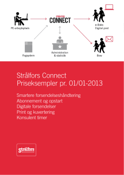 Strålfors Connect Priseksempler pr. 01/01-2013