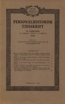 PERSONALHISTORISK TIDSSKRIFT - DIS