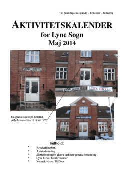Maj 2014 - Lyne.dk