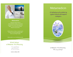 brochure om Metamedicin.