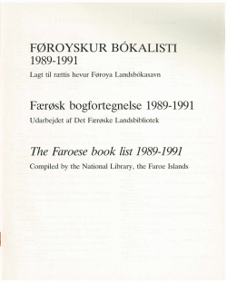 Bókalistin 1989-91