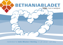 BETHANIABLADET - Indre Mission i Herning