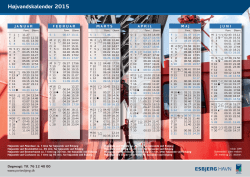 Højvandskalender 2015
