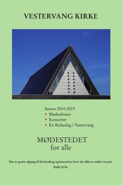 Modestedsprogram 2014/15