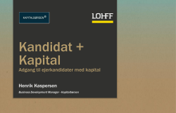 Kandidat + Kapital