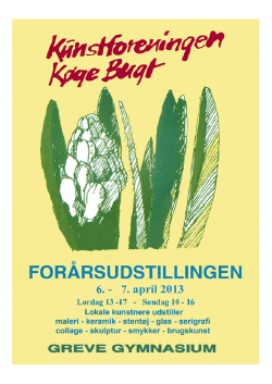 udstillingskatalog 2013 - Kunstforeningen Køge Bugt