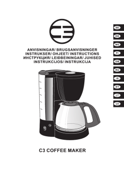 C3 Kaffemaskine Tap & Brew 30