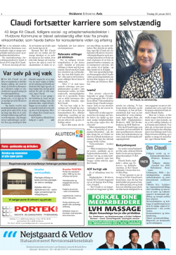 29. januar 2013 - Omtale i Hvidover avis