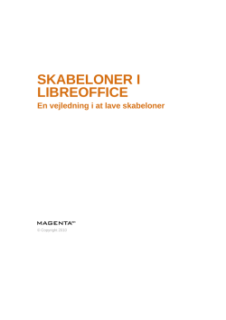 Skabeloner i LibreOffice