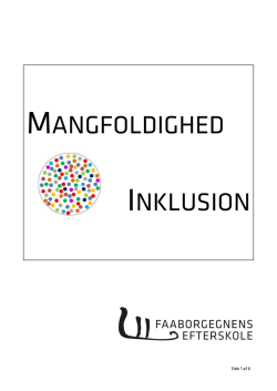 mangfoldighed og inklusion 2015-16