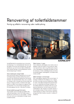 Renovering af toiletfaldstammer