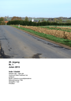 Blad nr. 1/2014 - Vær og Nebel sogne