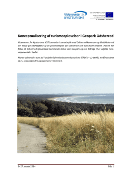 Konceptualisering af turismeoplevelser i Geopark Odsherred