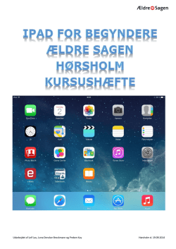 iPad for begyndere (Ældre Sagen Hørsholm)