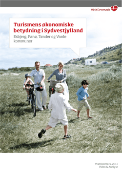 Turismens økonomiske betydning i Sydvestjylland