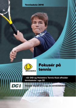 Fokusér på tennis - Holstebro Tennis Klub