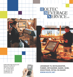 Holtec Brochure - Holtec Beverage Service
